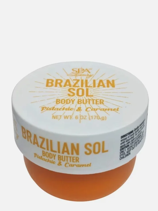 Spa Luxury Body Butter 2 Tubs Pistachio & Caramel 6oz - Picture 2 of 4